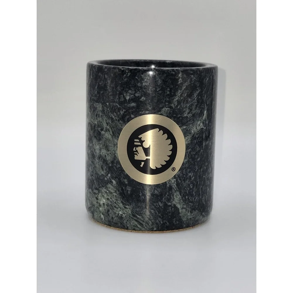 Conestoga Innovations Polished‎ Green Stone Desk Pen Cup 3 5/8